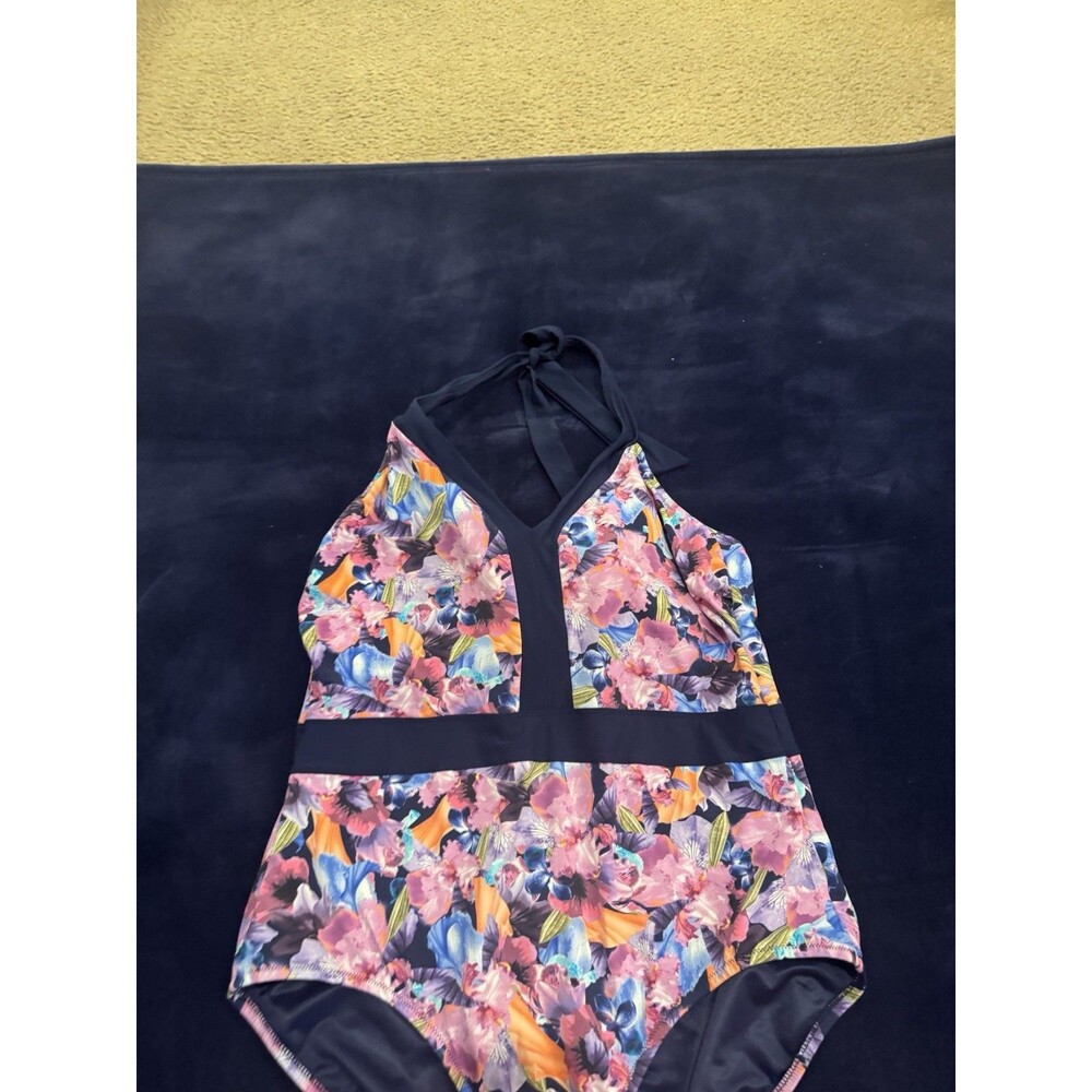 Lands End One Piece Swim Suit Size 16